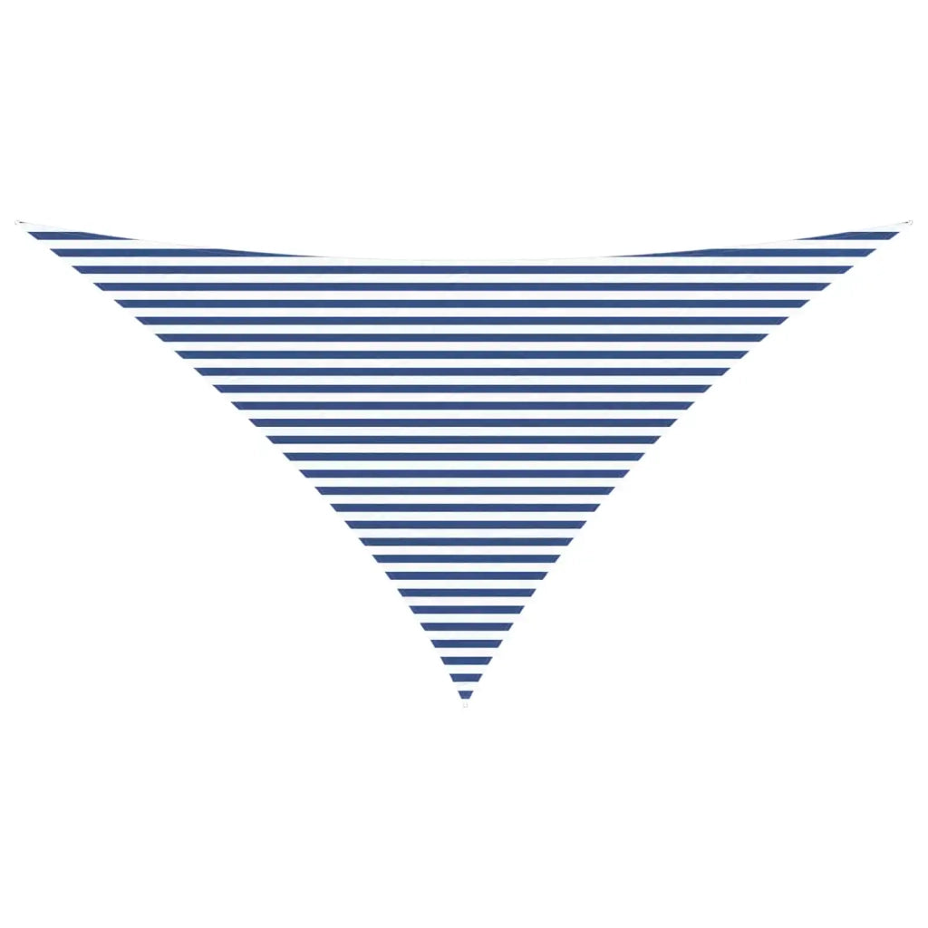 Vela Parasole | Telo Ombra | Vela da ombra solare Blu e Bianco 7 x 5 x 5 m