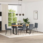 Sedie da Pranzo 6 pz Grigio Scuro in Velluto 3315680