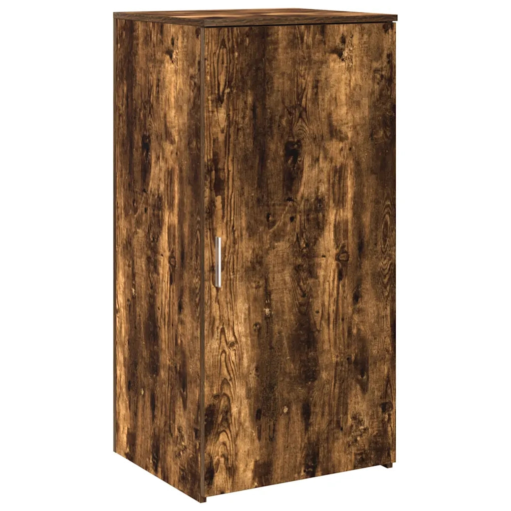 Banco Reception | Scrivania | Tavolo da Ufficio Rovere Fumo 200x50x103,5cm in Legno Multistrato