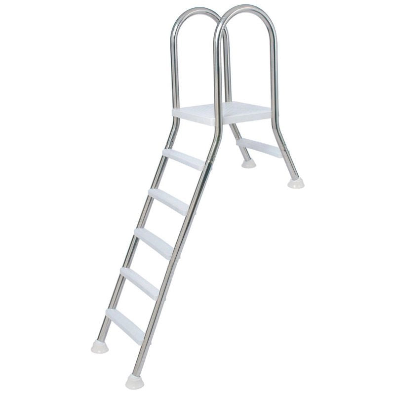 Scaletta Ponte A 5 Gradini - 1x5 H.1,52 M - Per Piscine Seminterrate Fino A 1,50 M Di Altezza