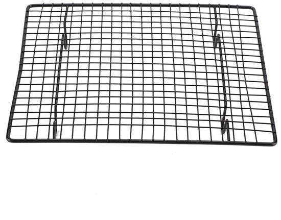 Griglia per forno in acciaio inossidabile di alta qualità - Racks per torte - Racks per forno - Resistente all'ossidazione - Piedini rialzati per migliorare la circolazione dell'aria - Capacità di cottura migliorata