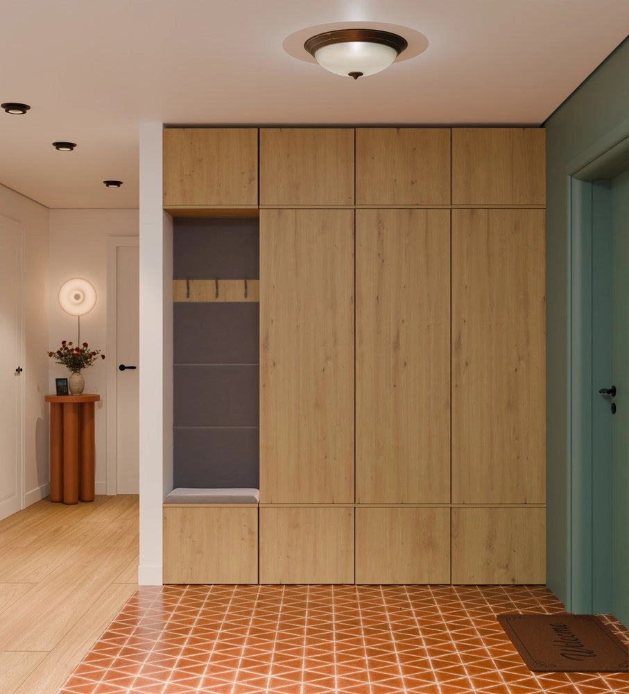 Guardaroba HAGA IV/3sz1w rovere artisan 3x armadio + appendiabiti