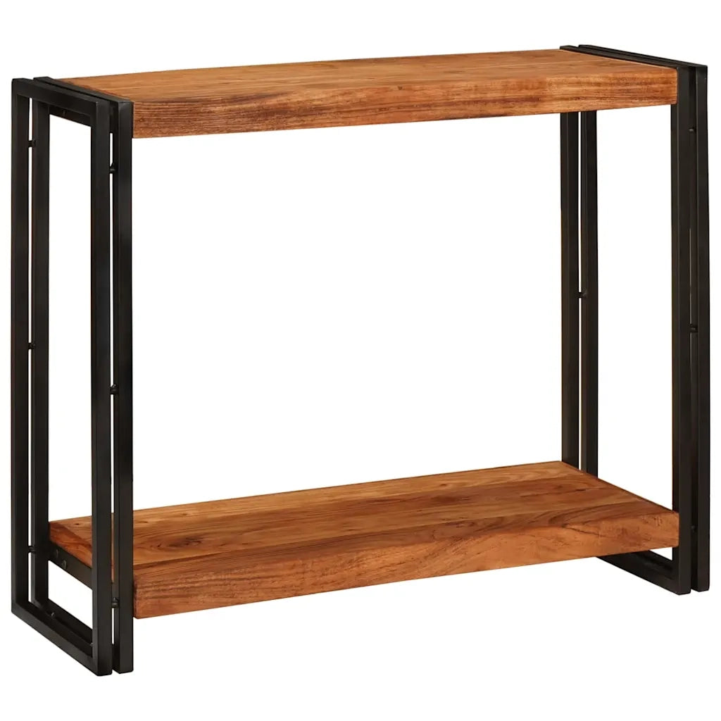 vidaXL Tavolo consolle 90 x 33 x 75 cm legno massello di acacia