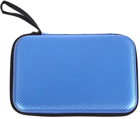 Tas per Racket da Tavolo da 2 Racket/6 Palloni - Borsa Portatile - Durevole - Grande Capacità - Cinturino Comodo - Tas per Ping Pong