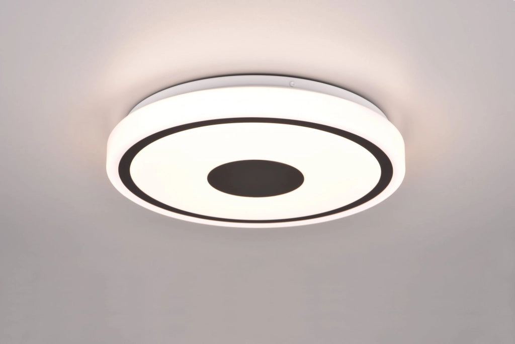 BUNDA PLAFONIERA LED 16W 1900lm, 3000K  BORDO NERO D.33CM