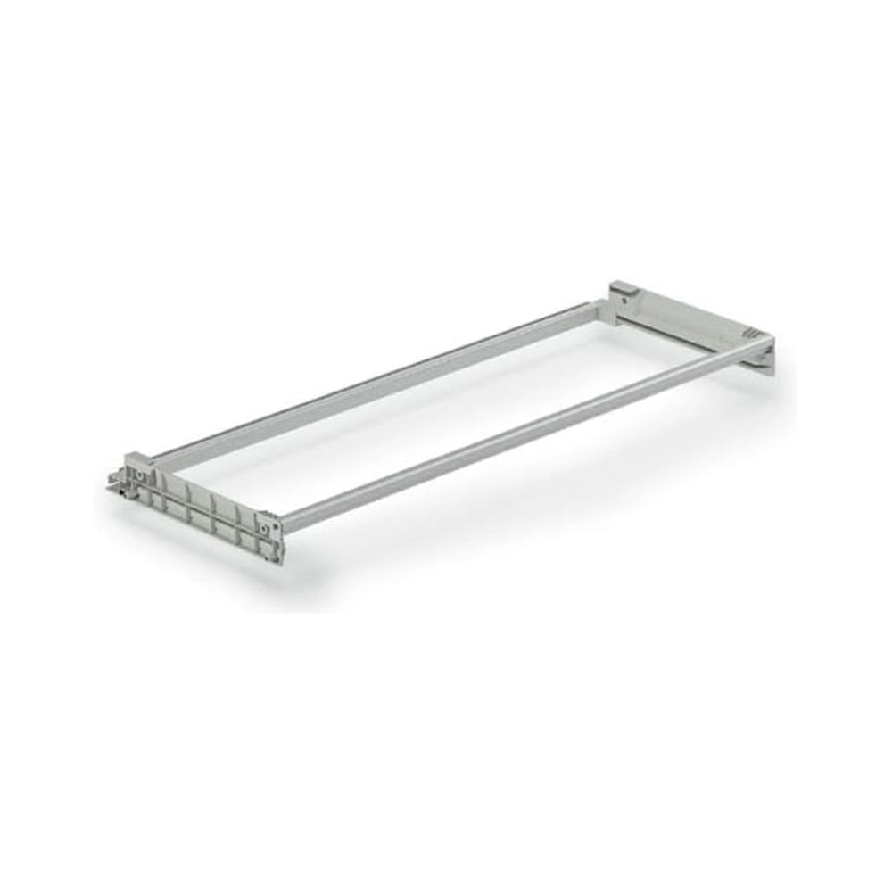 Scolapiatti Colapiatti In Metallo Verniciato Grigio Compelto Di Staffe Di Montaggio Telaio E Vaschetta In Acciaio Inox Per Pensili Da 60Cm Lunghezza 56Cm