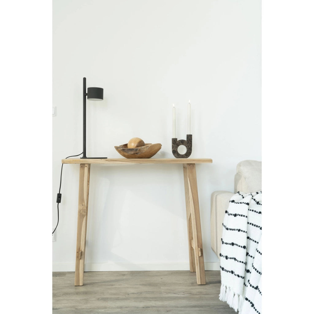 Tavolo Consolle Girona, Marrone, Legno, 90x30x80 cm