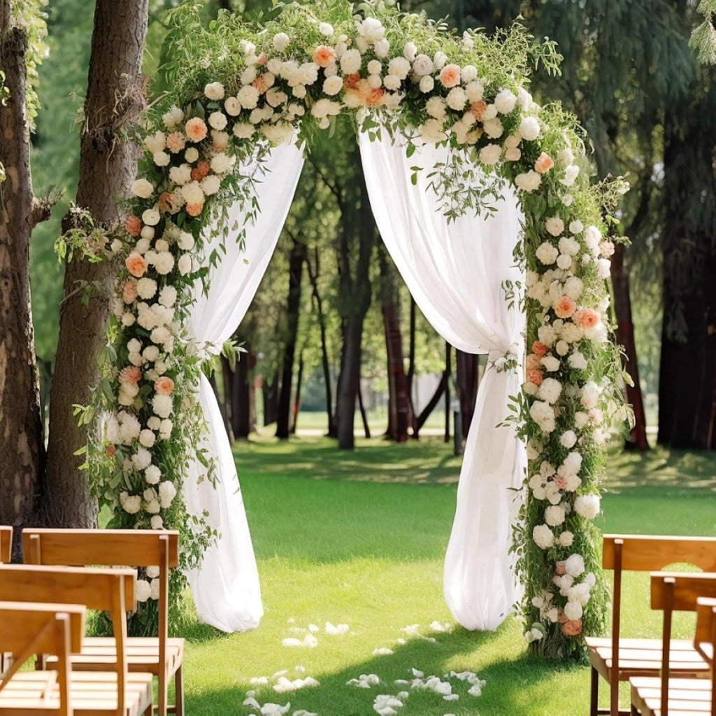 Pergola da giardino con traliccio con traliccio per piante rampicanti, Cerimonia di matrimonio e festa Nero-Decorazioni da giardino