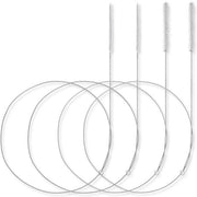 Set a 4 elementi di spazzole per pulizia tubi e flaconi - capo di spazzola in nylon - spazzola per pulizia tubi - 1 m/39 pollici