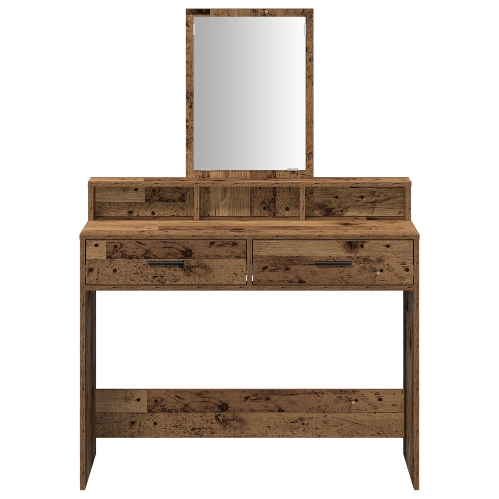 Toletta  con cassetti in legno vecchio 100x41x140 cm