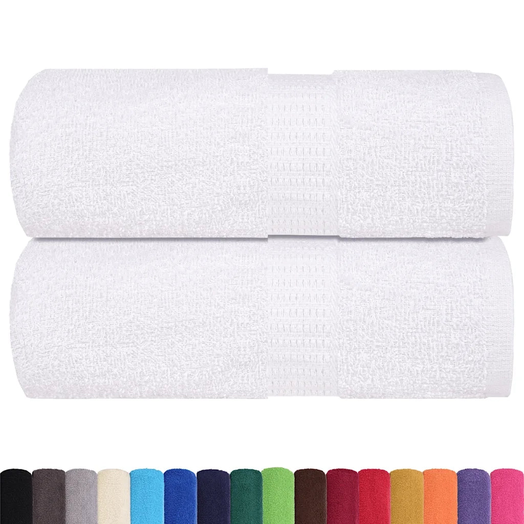 vidaXL Salviette 2 pz Bianche 15x21 cm 360 g/m² 100% Cotone
