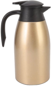 Porta caffè 2L - Canotta isolante in acciaio inossidabile - Tecnologia a vuoto - Bollitore termico - Dispensatore d'acqua - Riscalda per 12 ore - Canotta termica