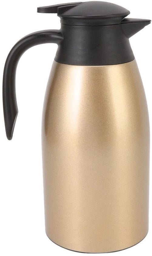 Porta caffè 2L - Canotta isolante in acciaio inossidabile - Tecnologia a vuoto - Bollitore termico - Dispensatore d'acqua - Riscalda per 12 ore - Canotta termica