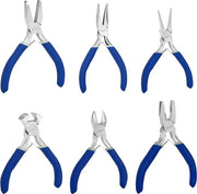 Set di Tangenti 6 pezzi - Ideale per Principianti e Professionisti, Maniglie Ergonomiche, Rvs, Autoapertura, Per Gioielli, Elettronica e Progetti di Hobby