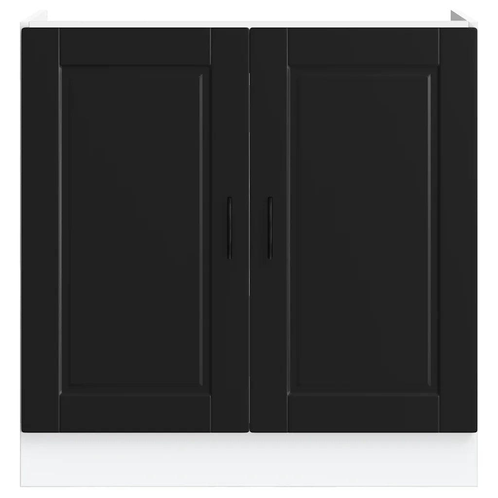 Mobile base lavello Porto Nero 80x46x81,5cm Legno Multistrato