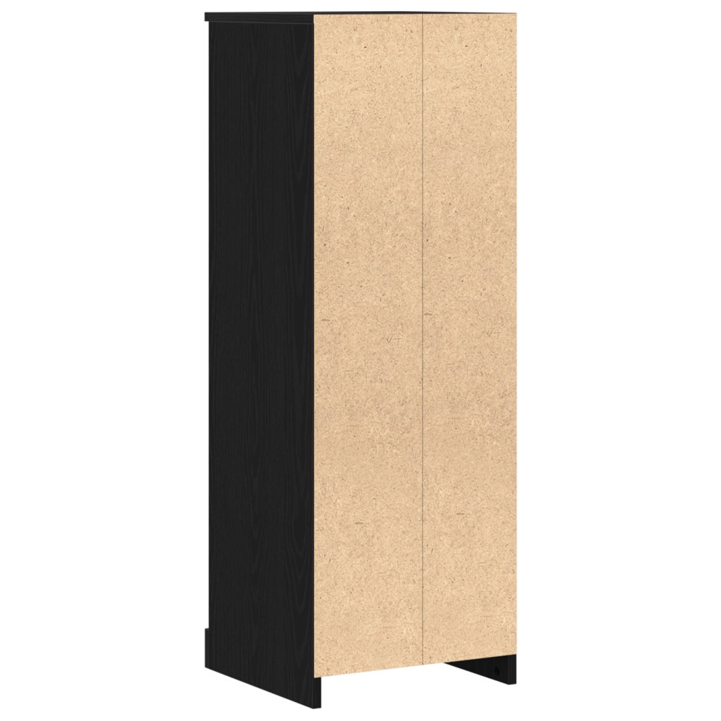 Highboard Nero Quercia 36x35,5x103,5 cm Legno ingegnerizzato