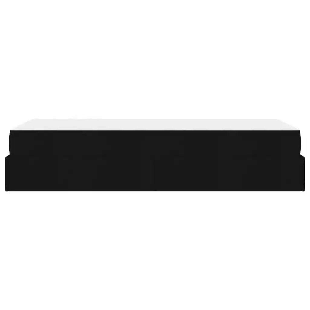 vidaXL Struttura del letto con materasso Nero 80 x 200 cm Tessuto