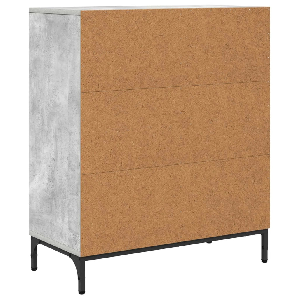 Credenza Grigio cemento 69,5 x 33 x 82 cm Legno multistrato 883427