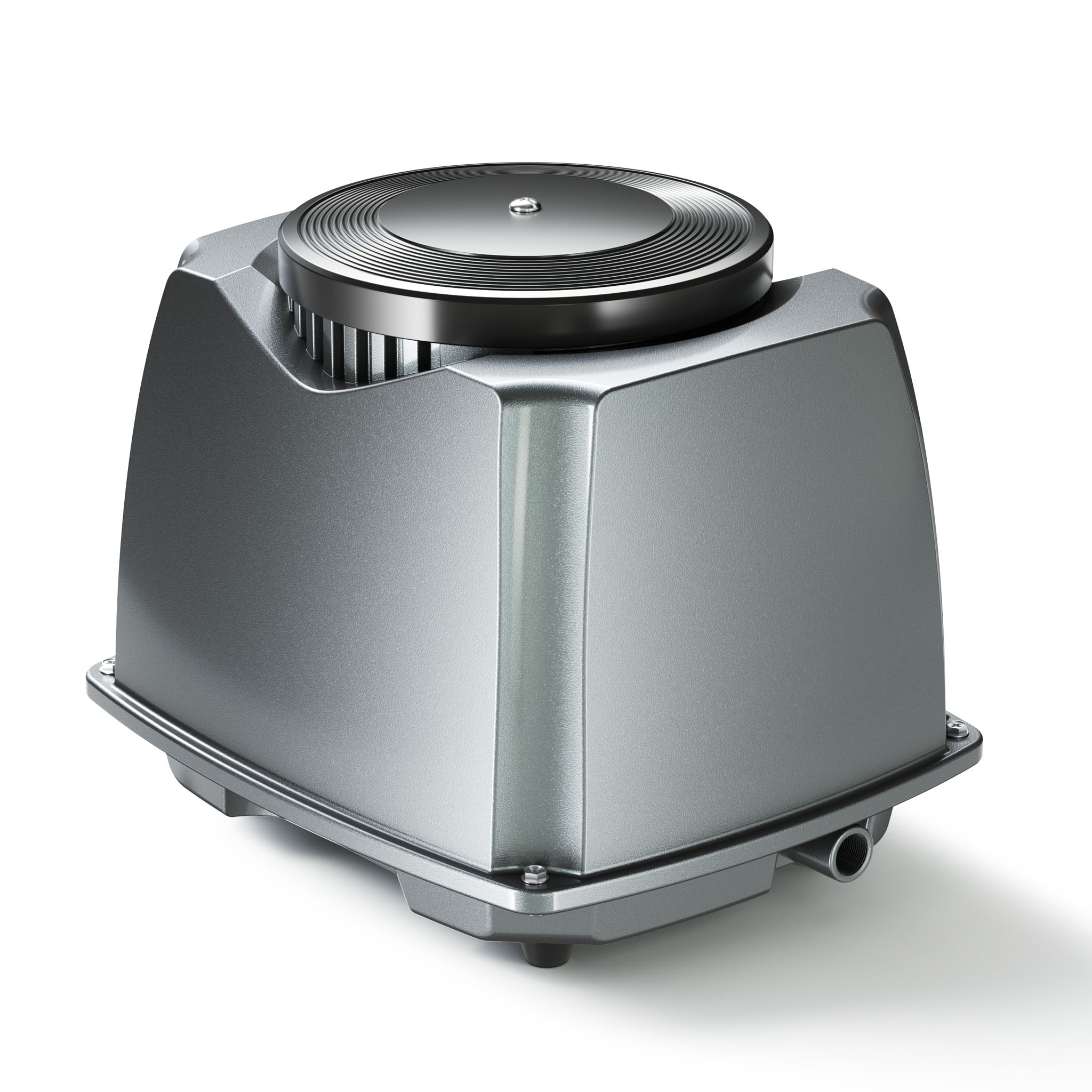 CAP-100 Aeratore acquario 70 W, ossigenatore per laghetti da giardino da 80 m³ e acquari, pompa d'aria 100 l/min con 4 uscite, sistema di aerazione con pietra d'aria e valvola di non ritorno