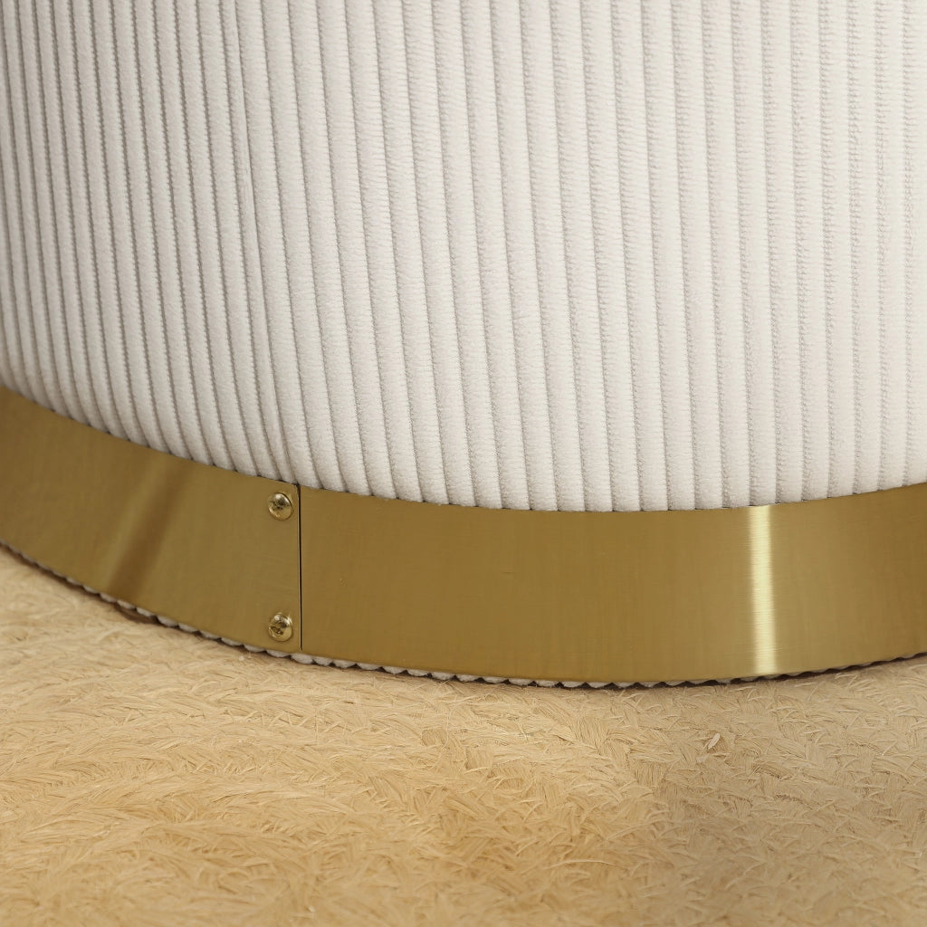 Tavolino contenitore con coperchio ¨C Minimal ¨C 36x36x44 cm crema