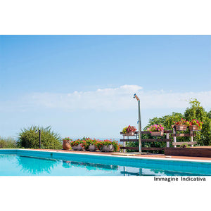 Doccia da Giardino Rubinetto e Lavapiedi ATI Docce UNI-1R Inox Anodizzato