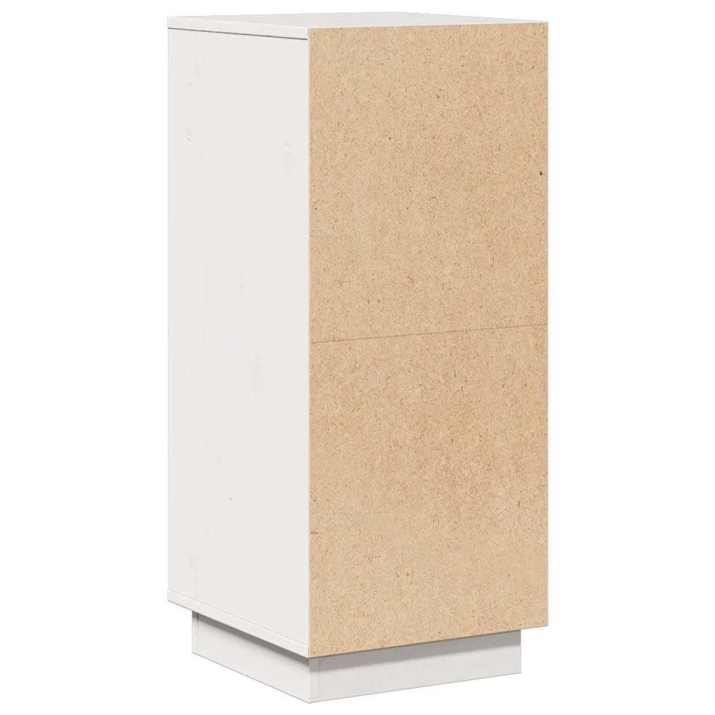 Credenza Bianca 31,5x34x75 cm in Legno Massello di Pino cod mxl 65611