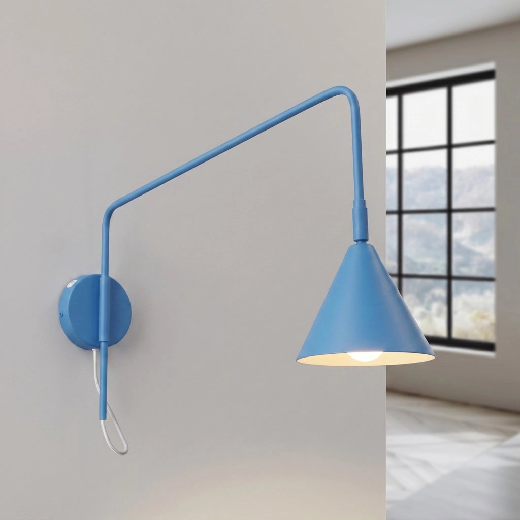 Applique NOX 1 azzurro con interruttore