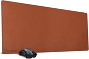 Matrice per gaming XL (90 x 40 cm) - PU pelle resistente all'acqua - antiscivolo e impermeabile - marrone chiaro XL