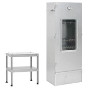 Forno Affumicatore BBQ con Tavolino in Acciaio Zincatocod mxl 125448