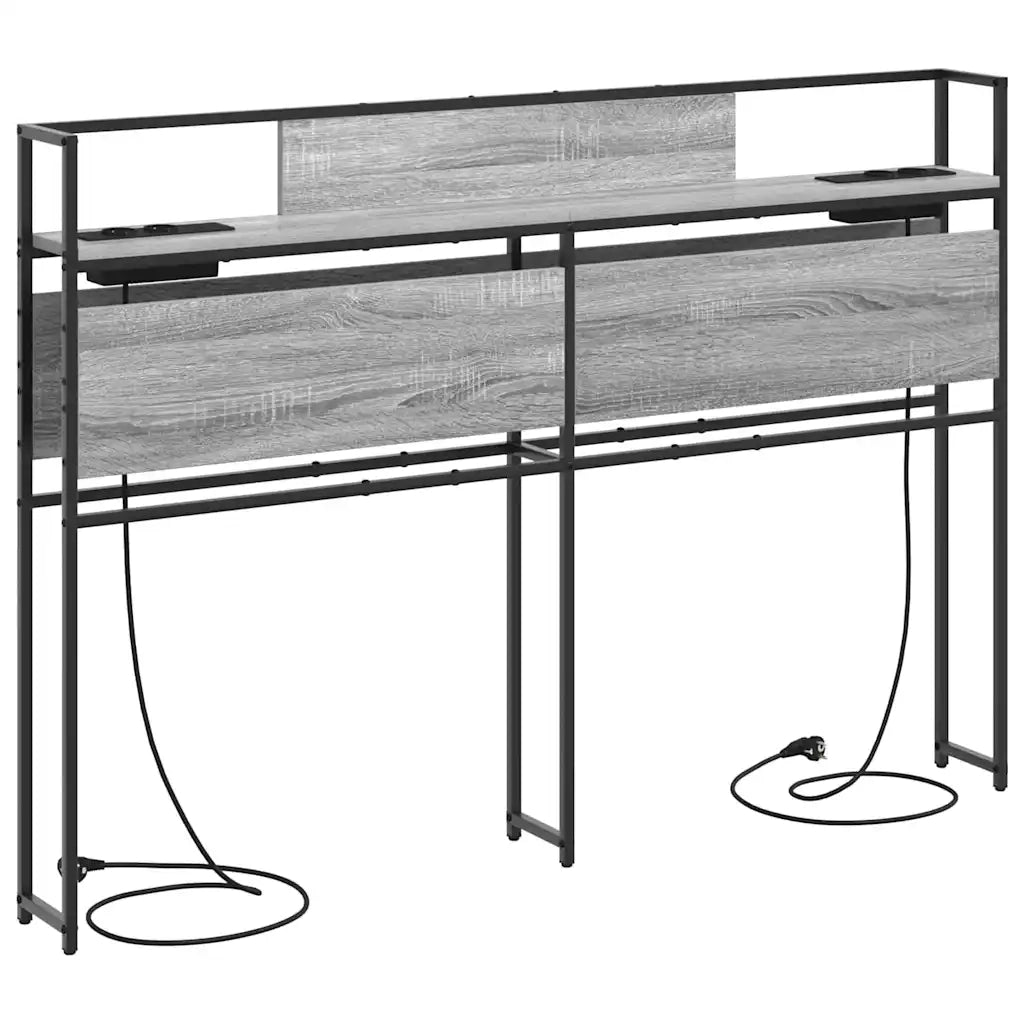 vidaXL Testata contenitore Grigio sonoma 150 cm Legno multistrato