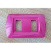 Trade Shop - Placchette Placche In Abs Serie Magic Bticino Compatibili Placca Copriprese Fori - Fucsia -3 Fori     -