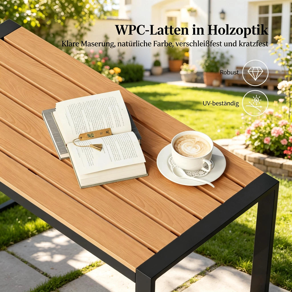 Mobili Da Giardino Modulare 4 Pezzi Con Divano, Sedie E Tavolino, Naturale, Rattan E Metallo
