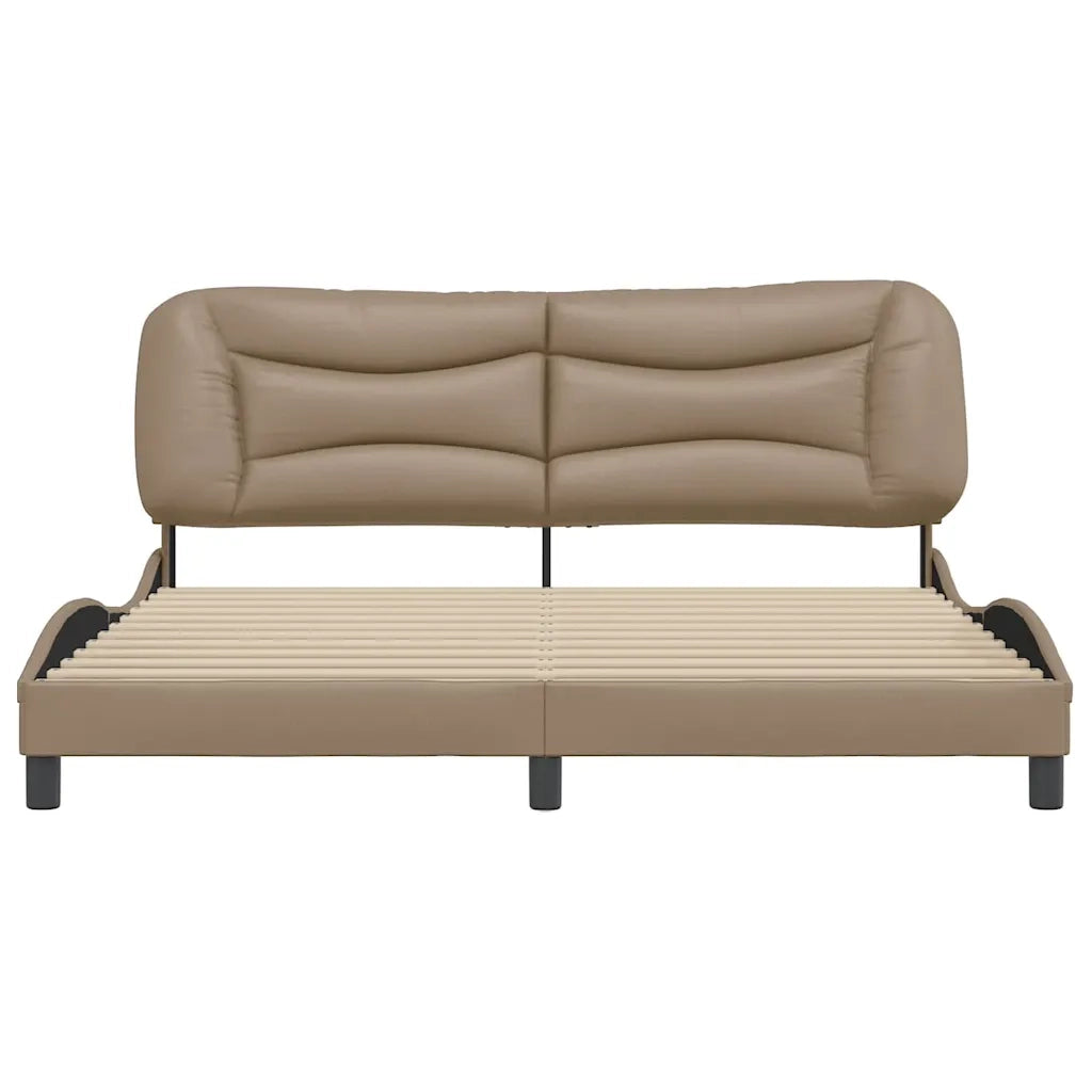 Giroletto senza Materasso Hvar Cappuccino 180x200 cm in Similpelle 3208020