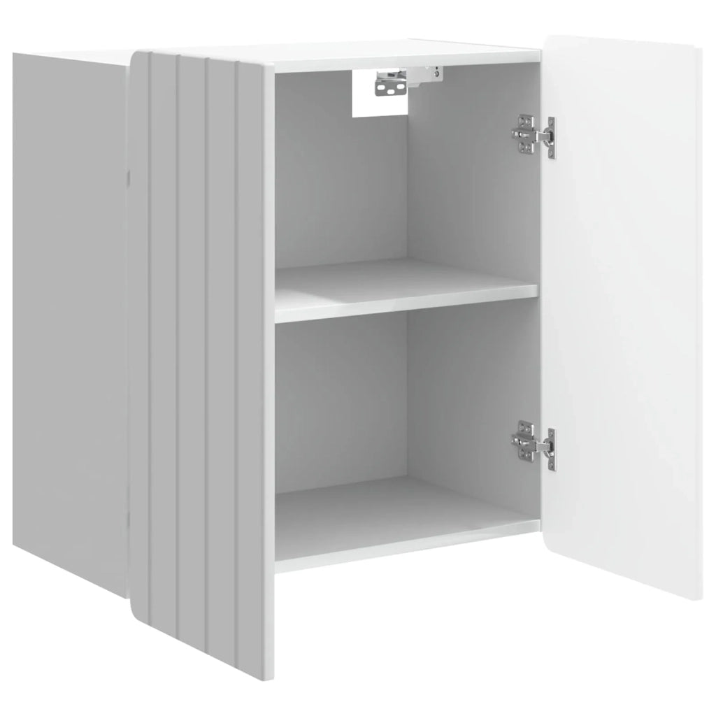 Mobiletto a muro Bianco Lucido 59 x 31 x 64 cm