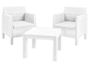 SET RATTAN MATILDE BIANCO     -116