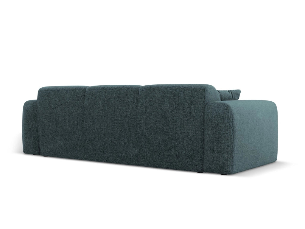 Cosmopolitan Design - Divano "Nolio" 3 posti in ciniglia petrolio 