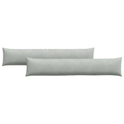 Cuscini da Divano 2 pz | Cuscini per sedie Grigio chiaro 200 x 40 cm
