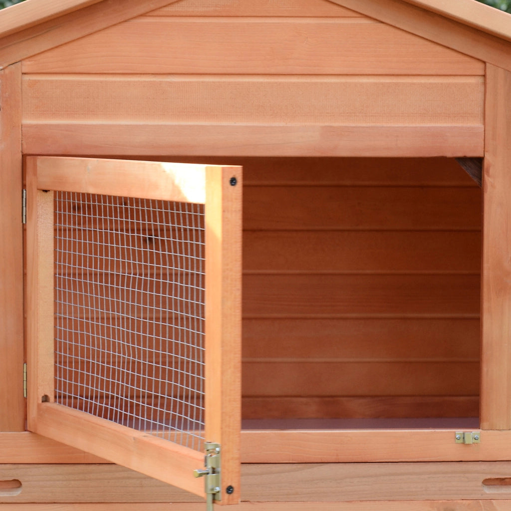 Recinto per Animali Domestici con 2 Gabbie e Rampa ¨C zephmum ¨C Naturale e Verde 309x79x86 cm