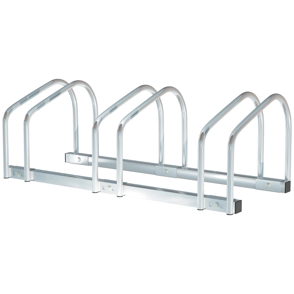 Parcheggio Biciclette 3 Posti ¨C zephmum ¨C Grigio 76x33x27cm