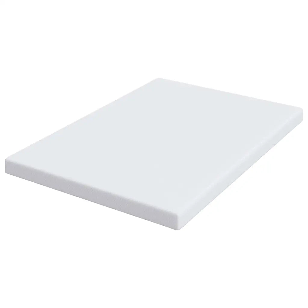 Topper per materasso-Materassino Bianco 140 x 190 cm Tessuto Jacquard 109512
