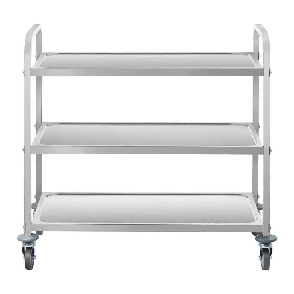 Carrello di servizio in acciaio inox - 3 ripiani - fino a 150 kg 14_0000949