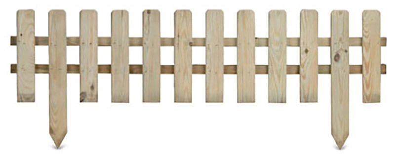 Recinzione Bassa 4 Pezzi 30x120 cm in Legno Impregnato