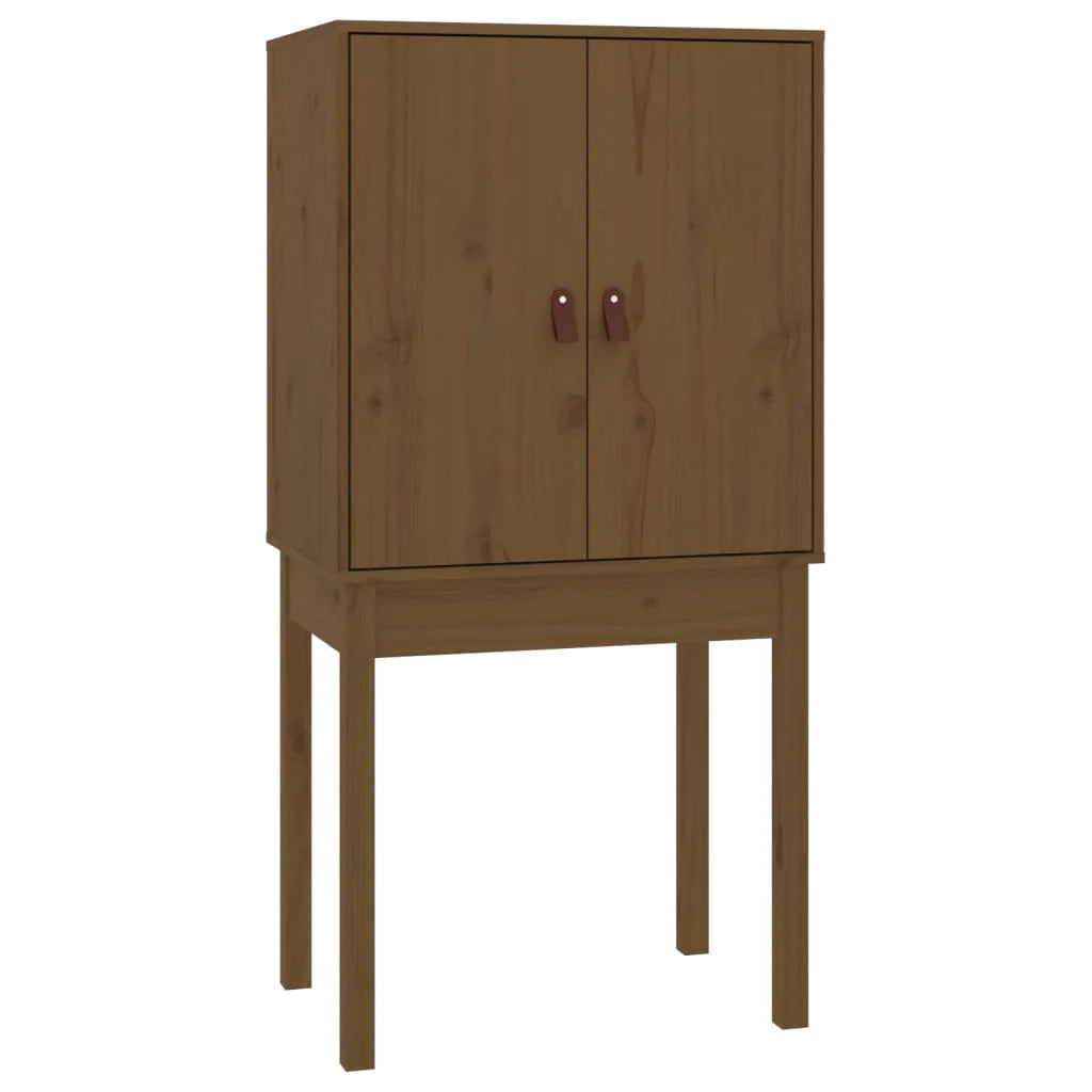 Buffet credenza cassettiera armadio mobile contenitore organizer cucina soggiorno salotto alto 60 x 40 x 120 cm legno di pino massiccio marrone 02_0034756