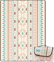 Pavillon impermeabile per picnic lavabile - XXL degenza per spiaggia libera da sabbia - degenza per campeggio tappeto geotermico - 300 x 200 cm (Boho-A)