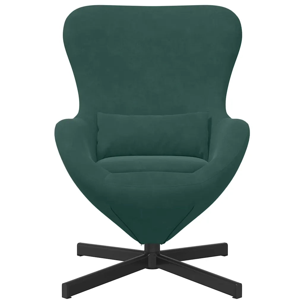 Divano Sedia-Poltrona uovo Verde Scuro 63 x 73 x 90 cm Velluto