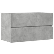 Mobile Lavabo | Armadio Lavabo Grigio Cemento 90x38,5x45 cm in Legno Multistrato