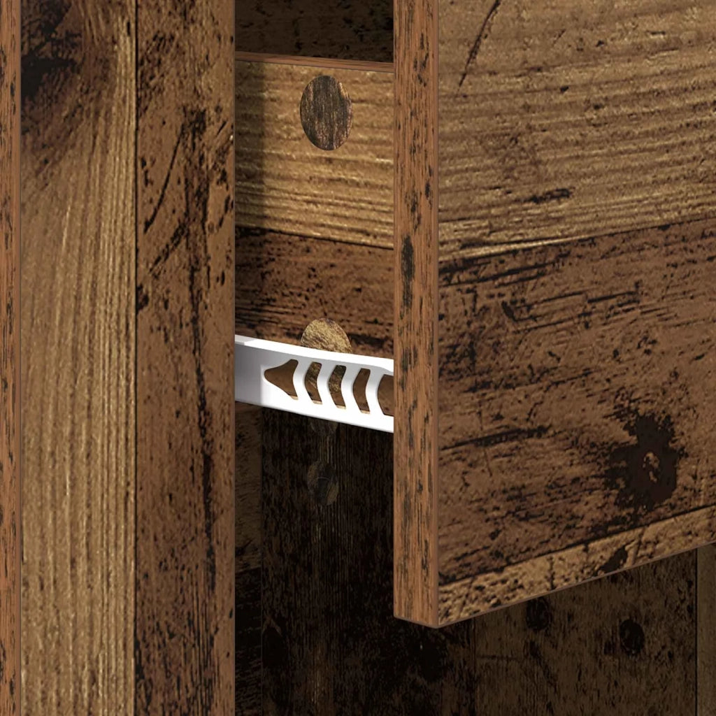 Armadio da Notte con cassetto Legno vecchio 35 x 50 x 60 cm