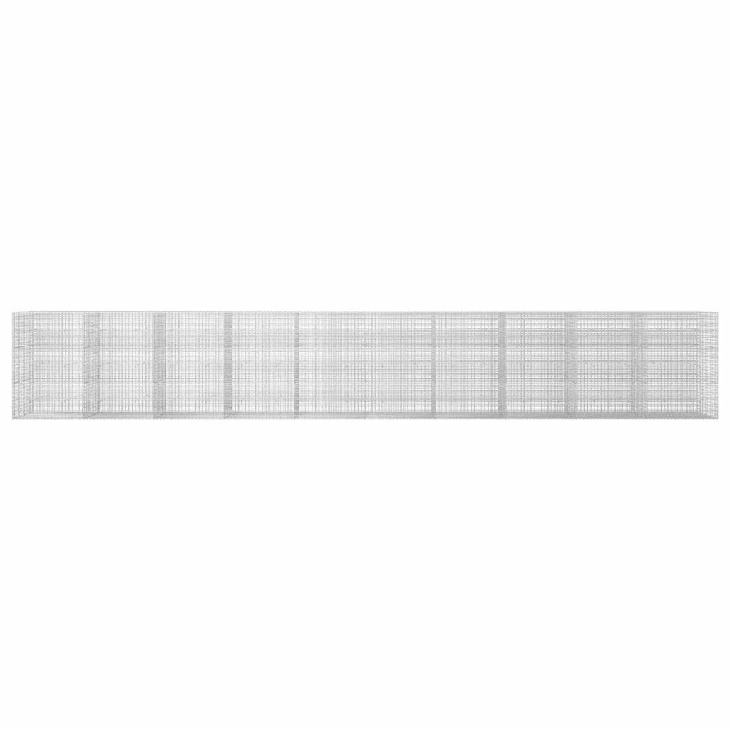 Gabione con filo da 3,5 mm e rete da 5x2,5 cm 1000x30x150 cm 3461798