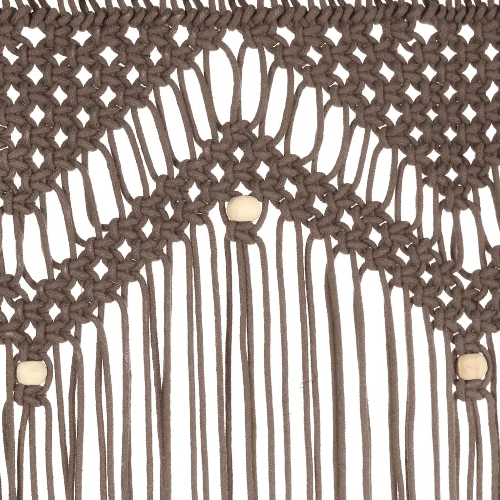 Tenda MacramÃ¨ Grigio Talpa 140x240 cm in Cotone cod mxl 68109