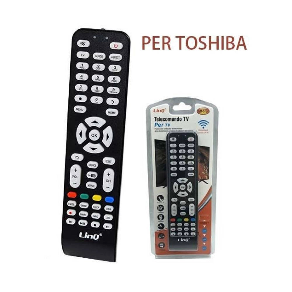 Trade Shop - Telecomando Universale Tv Toshiba Led Lcd Hdtv Universal Remote Control Ts-5730 -